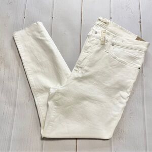 NWT - Madewell - Women’s Distressed High Rise Cropped White Jeans